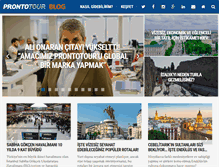 Tablet Screenshot of blog.prontotour.com